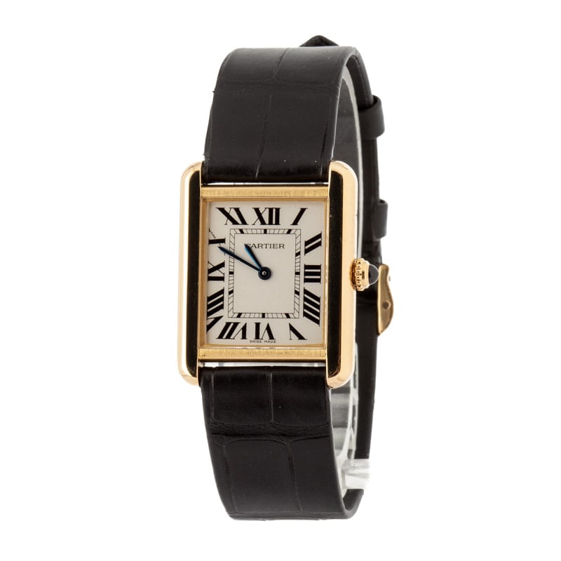 Cartier Tank Solo Ref W1018755 Small Yellow Gold
