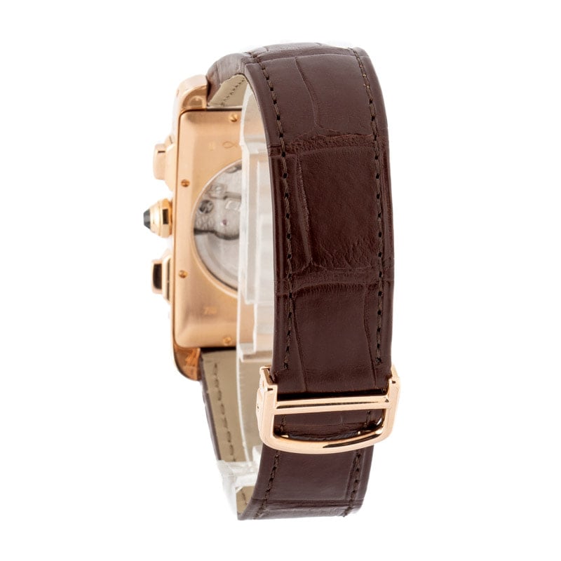 Cartier Tank Americaine Chronograph Rose Gold