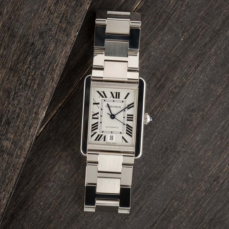 Cartier Tank Solo Silver Roman