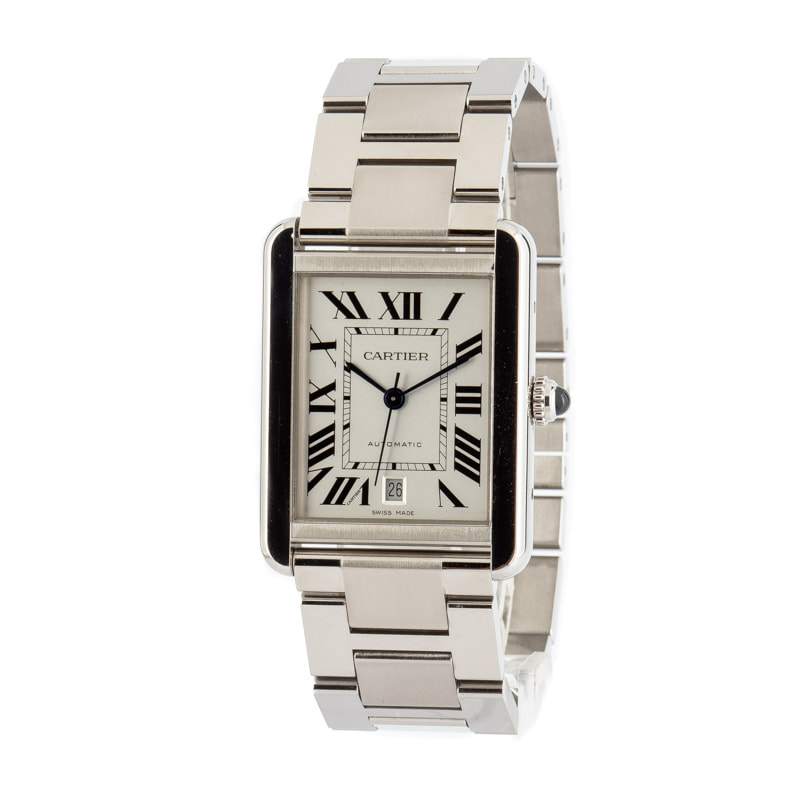 Cartier Tank Solo Silver Roman