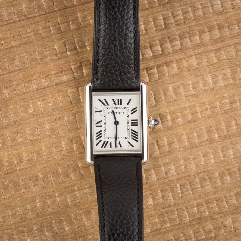 Pre-owned Cartier Tank Must Silver Dial