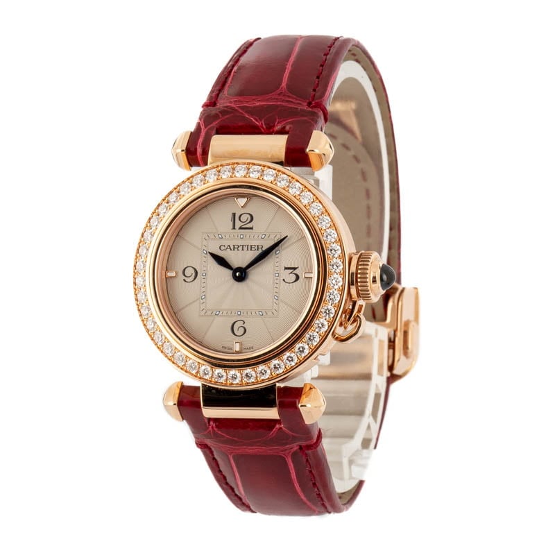 Pre-Owned Pasha De Cartier 18k RoseGold