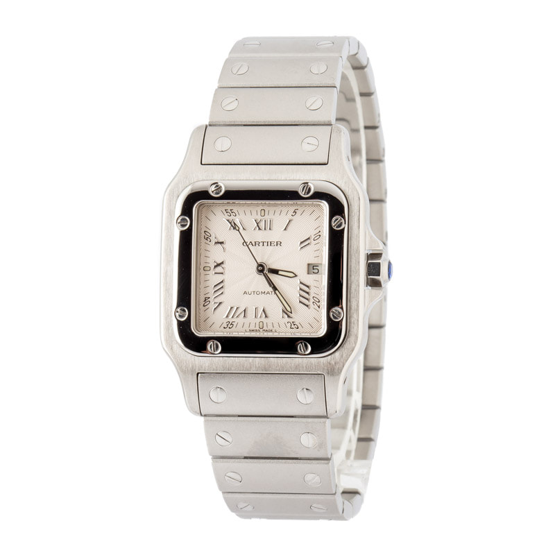 Cartier Santos Galbee W20040D6 Silver Dial