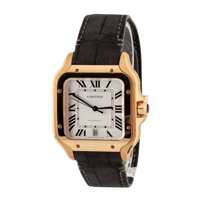 Santos de Cartier WGSA0019 18k Rose Gold Large Model