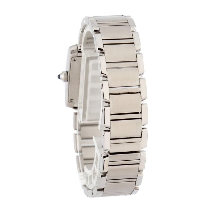 Cartier Tank Francaise Ref W51008Q3 Small Steel Model