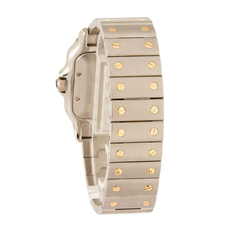 Cartier Santos Galbee Ref W20041C4 Steel & 18k Yellow Gold