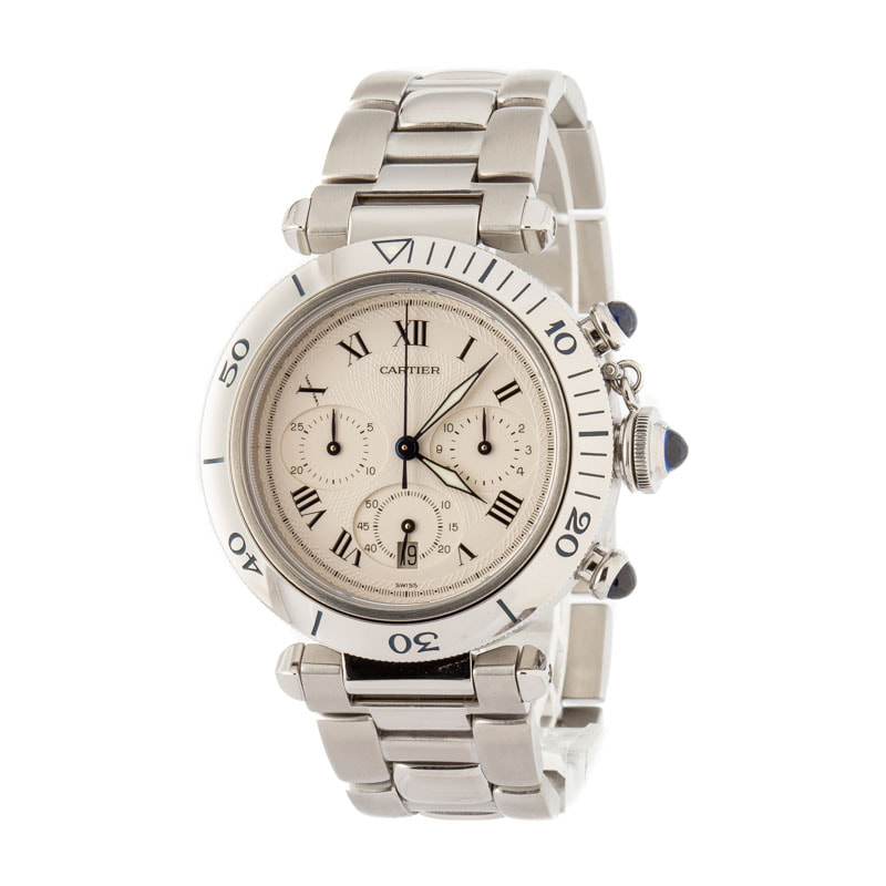 Cartier Pasha Ref W3101855 Stainless Steel