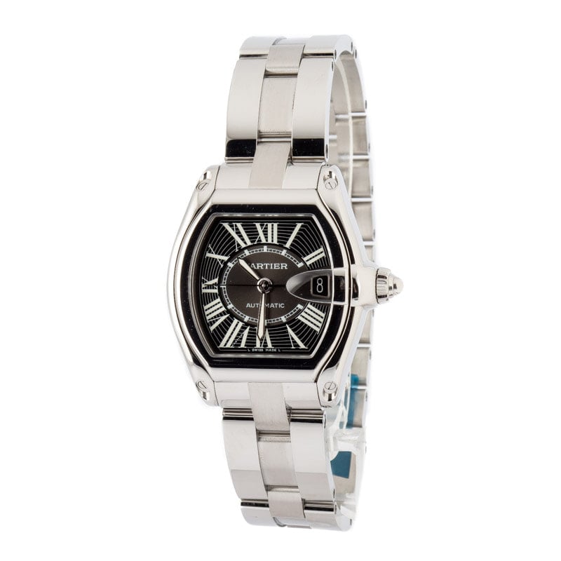 Cartier Roadster W62041V3 Black Roman Dial