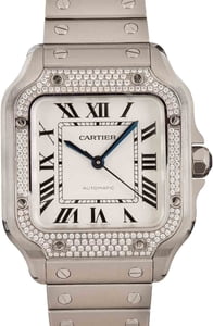 Cartier Santos de Cartier Diamond Bezel
