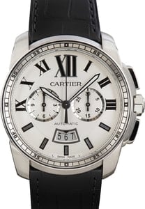 Cartier Caliber De Cartier Chronograph Ref W7100046 Steel