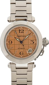 Pre-owned Cartier Pasha Stainless Steel