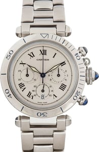 Used Cartier Pasha W31018H3 Silver Dial