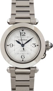 Cartier Pasha WSPA0013 Silver Roman Dial