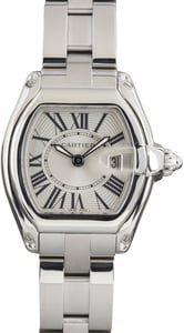 Pre-Owned Cartier Roadster Ref W62016V3 Silver Roman Dial
