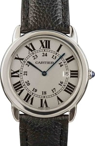 Pre-Owned Ronde Solo De Cartier Stainless Steel