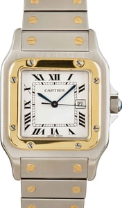 Cartier Santos Galbee Steel & 18k Gold