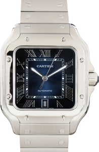 Used Santos de Cartier WSSA0030 Large Model Blue Dial