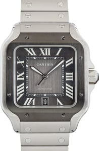 Pre-Owned Santos de Cartier Ref WSSA0037 Large Model