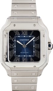 Santos de Cartier WSSA0063 Blue Medium Model
