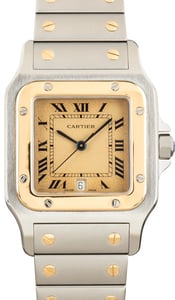 Pre-Owned Cartier Santos Galb&eacute;e Ref 187901 Two Tone