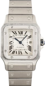 Cartier Santos Galbee Silver Dial W20055D6 Stainless Steel