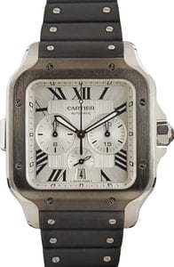 Cartier Santos De Cartier Chronograph Roman Dial