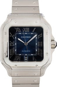 Santos De Cartier WSSA0071 Blue Dial