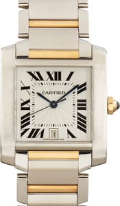Pre-Owned Cartier Tank Francaise W51005Q4 Steel & Gold