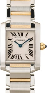 Used Cartier Tank Francaise Ref W51007Q4 Two Tone Small Model