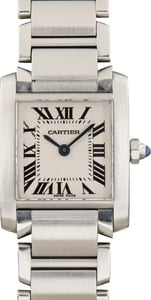 Cartier Tank Francaise Silver Dial W51008Q3 Small Steel Model