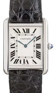 Cartier Tank Solo W1018355 Large White Roman Dial