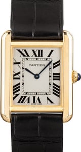 Cartier Tank Solo Ref W1018755 Small Yellow Gold