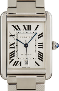 Cartier Tank Solo Silver Roman