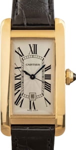 Cartier Tank Americaine 18k Yellow Gold