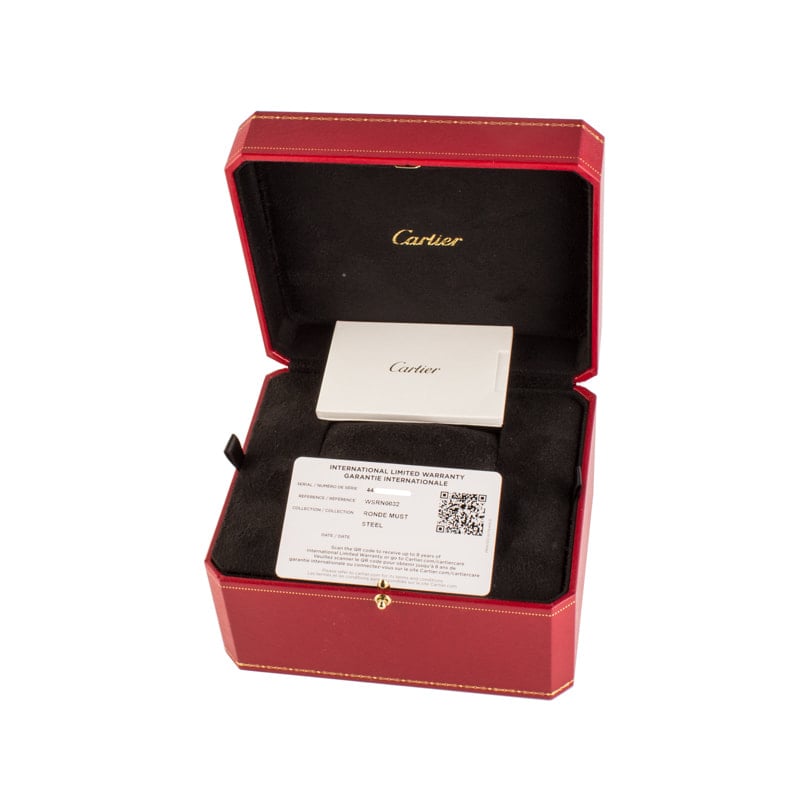 Ronde Must De Cartier Stainless Steel