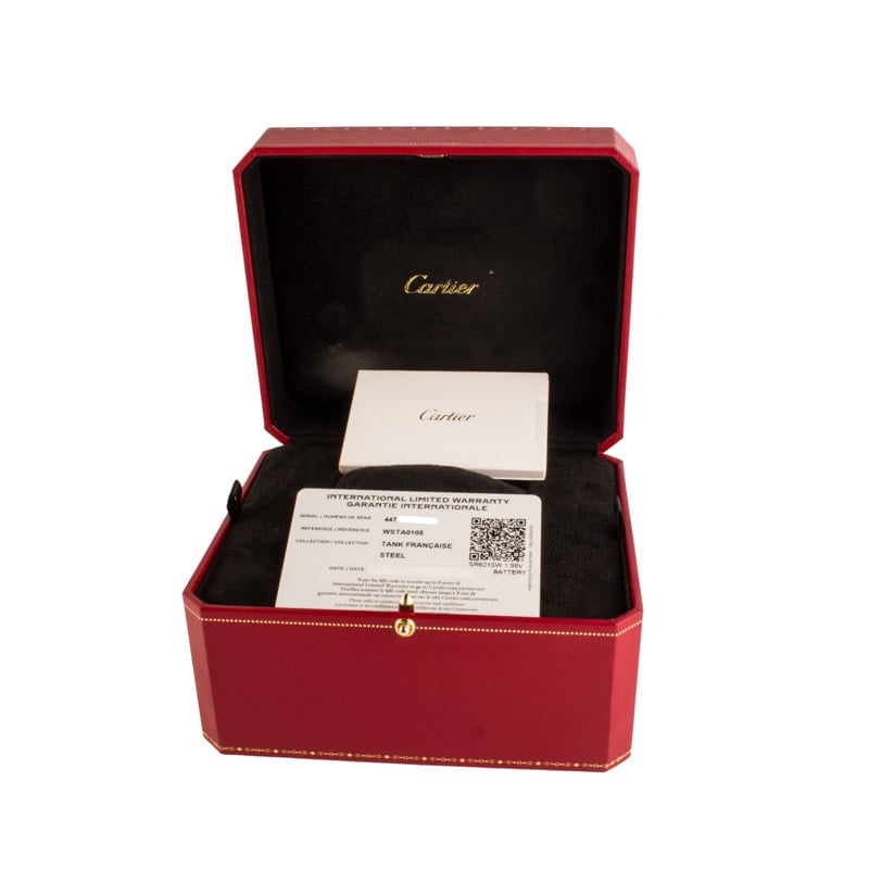 Cartier Tank Francaise WSTA0105 Medium Stainless Steel