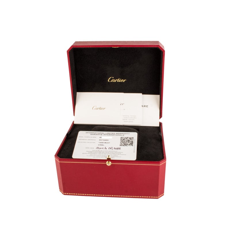 Cartier Tank Must SolarBeat WSTA0091 Stainless Steel