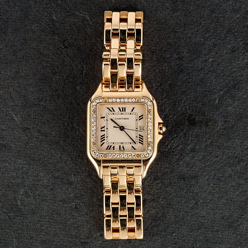 used cartier panthere ladies watch