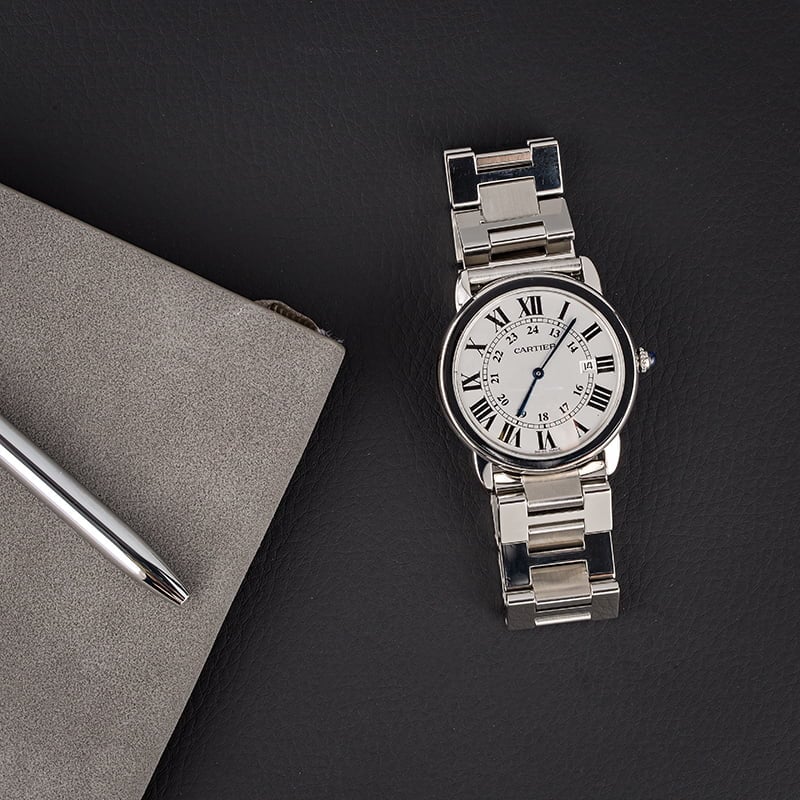 W6701005 Cartier Ronde Solo de Cartier Midsize Steel Quartz Watch