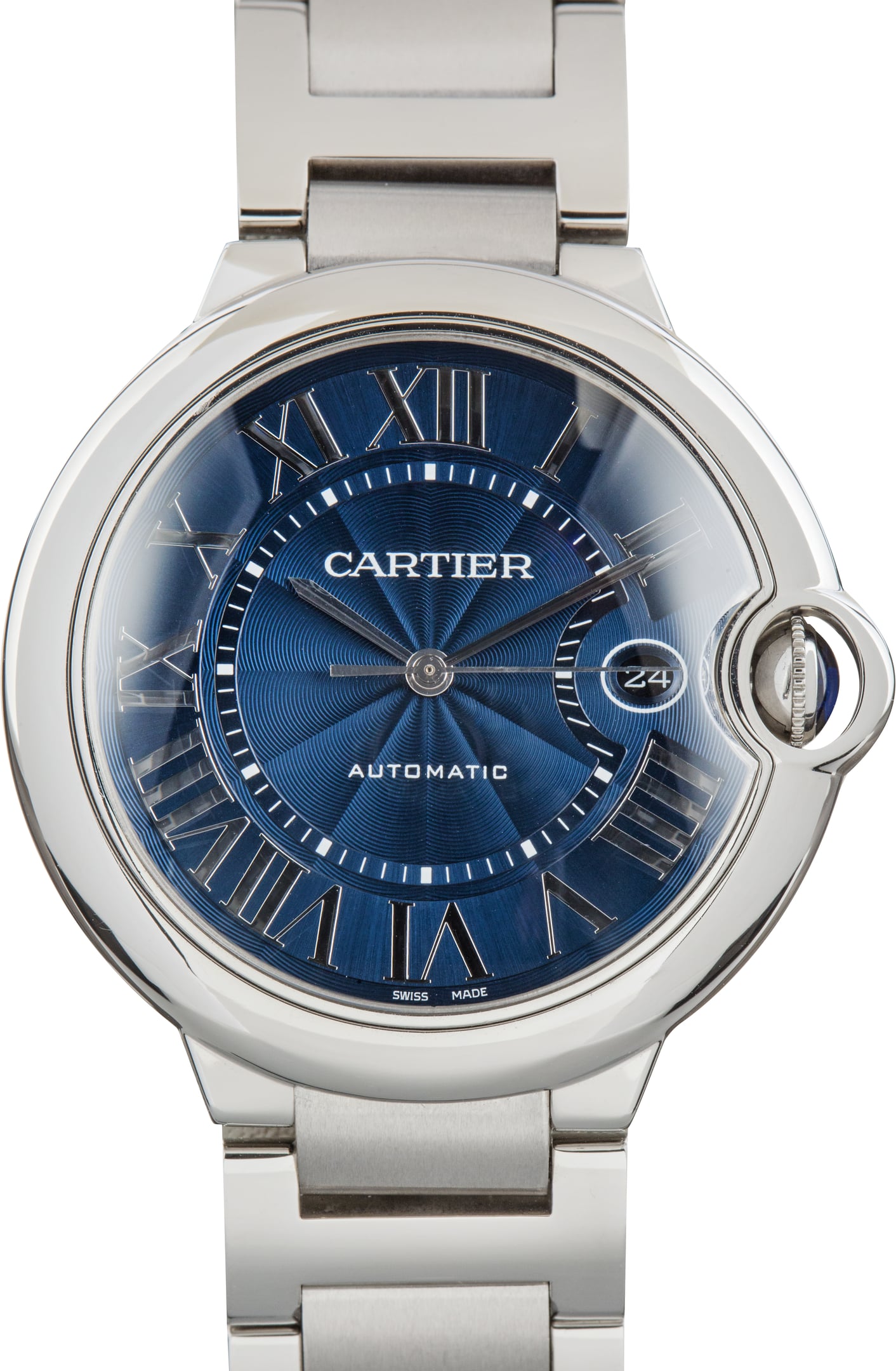 Pre-Owned Ballon Bleu De Cartier Ref WSBB0025 Blue Roman Dial