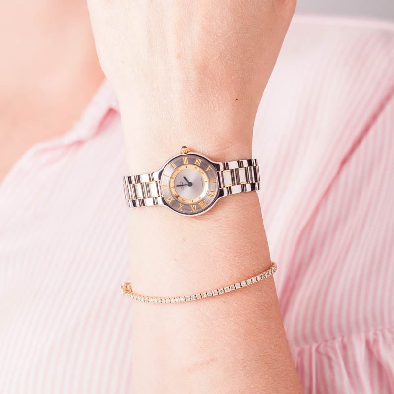 Cartier Must De 21 SM W10073R6 2コマ Cartier Must De 21 SM W10073R6 2コマ - メルカリ