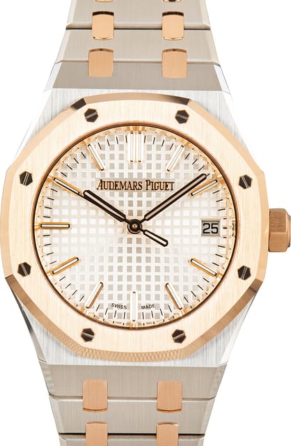 Pre-Owned Steel & Pink Gold Audemars Piguet Royal Oak Selfwinding
