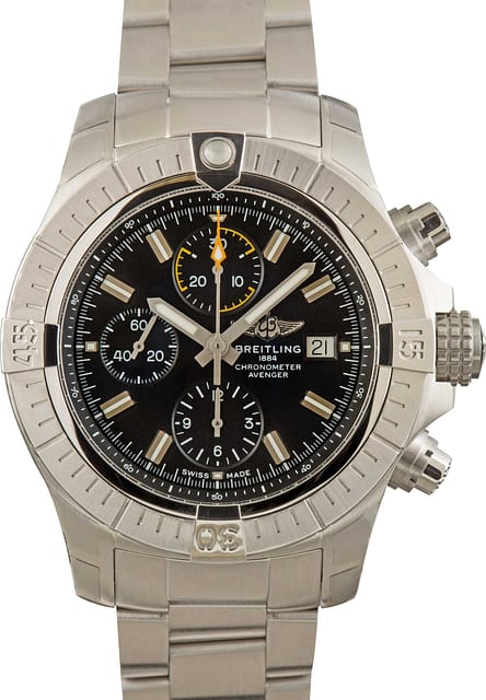 Pre-Owned Breitling Avenger Chronograph 45 Stainless Steel Blue Dial