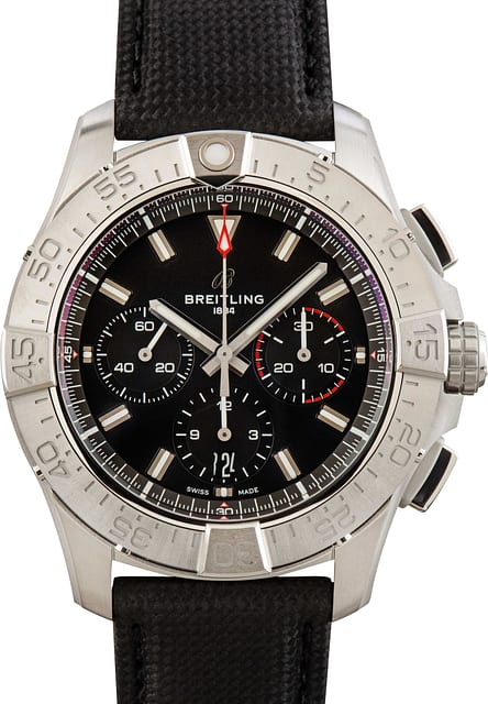 Breitling Avenger B01 Chronograph 44 Black Dial & Strap