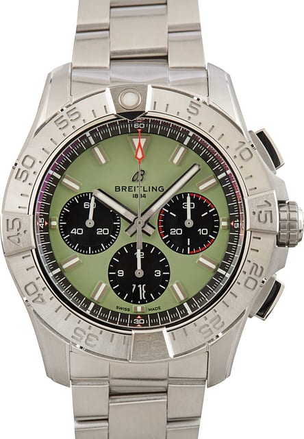 Breitling Avenger B01 Chronograph 44 Green Dial Stainless Steel