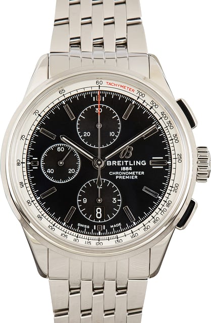 Pre-Owned Breitling Premier Chronograph 42 Black Dial