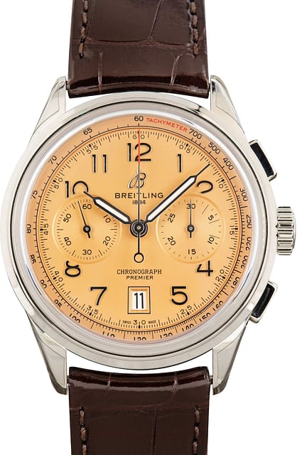 Factory Stickered Breitling Premier B01 Chronograph 42 Copper Dial