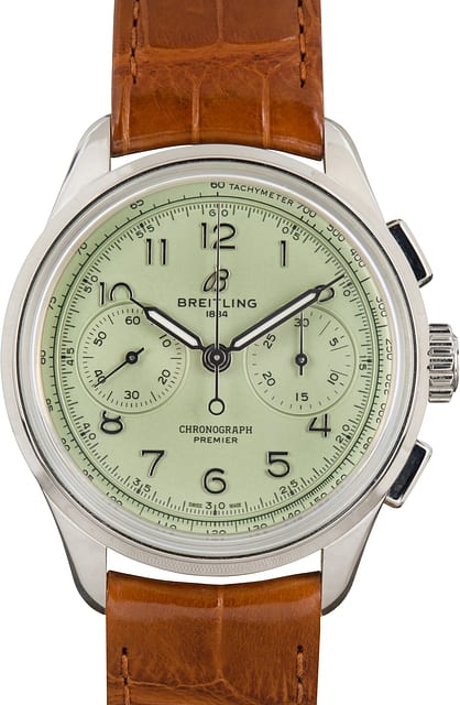Pre-Owned Breitling Premier B09 Chronograph 40 Green Dial