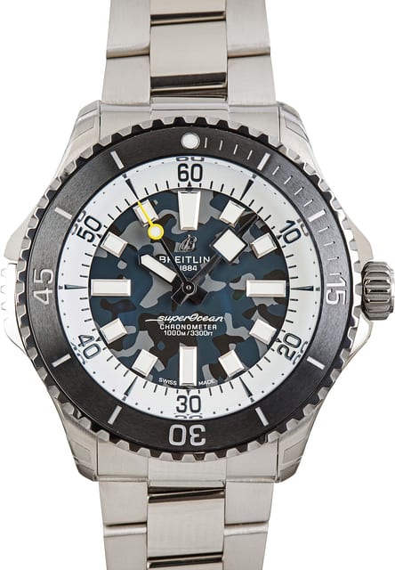 Breitling Superocean Automatic 46 Super Diver Black Dial Titanium