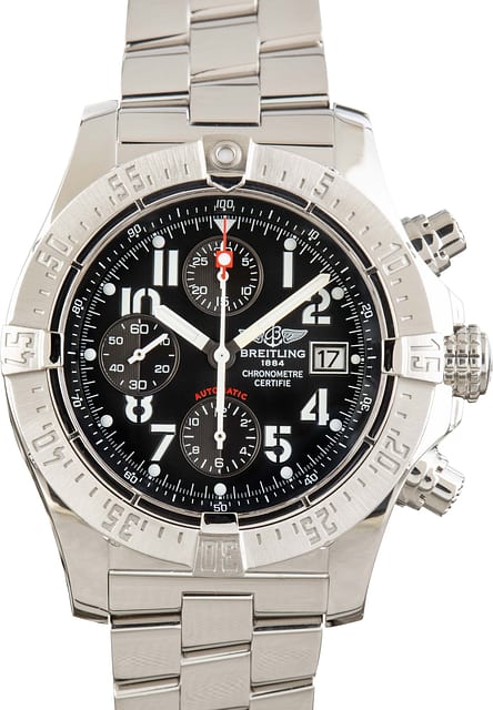 Pre-owned Breitling Avenger Skyland Black Dial